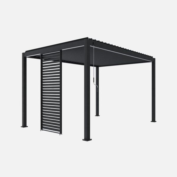 Persiana In Alluminio Da 100Cm Per Pergola A Lamelle Triomphe, Antracite-image