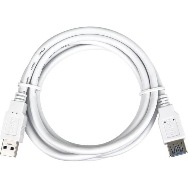 Cavo Di Prolunga Premiumcord Usb 3.0 Super-Speed 5Gbps A-A, Mf, 9Pin, 5M Bianco-image
