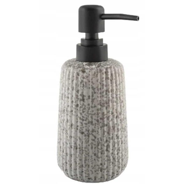 Dispenser Per Sapone Liquido Da Bagno 400 Ml In Gres Grigio-image