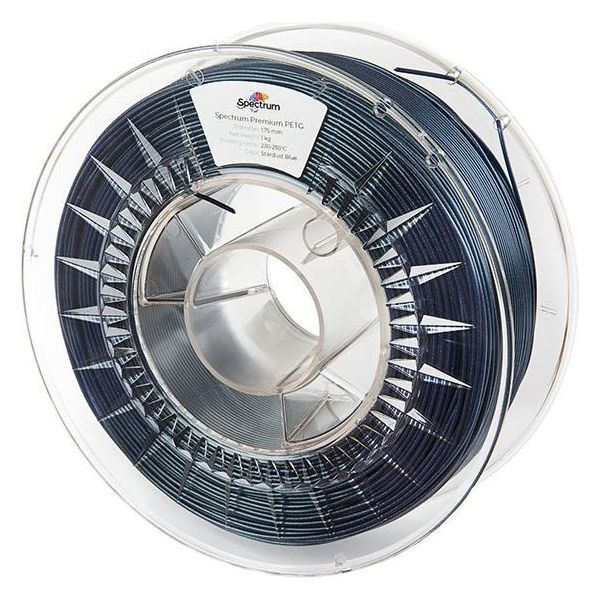 Filamento 3D Spectrum 80313 Premium PET-G Glitter Blu Polvere Di Stelle-image
