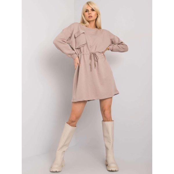 Mini Abito Rue Paris Donna Prynet Beige Scuro L/Xl-image