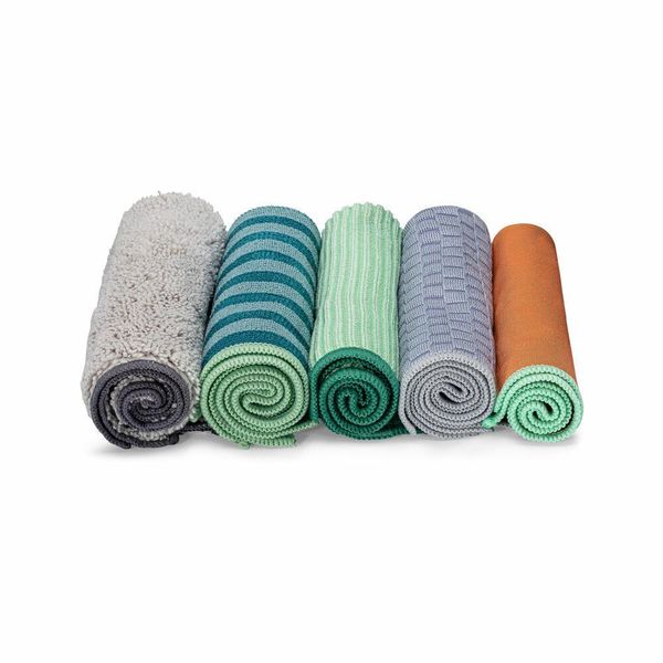 Set Di Panni In Microfibra Full Circle Home Renew 5 Pezzi, Strofinacci, Panni Per La Pulizia, FC20204M-image