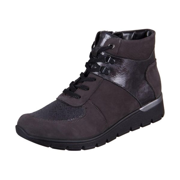 WaldläUfer K-Ramona 626K82-052 Orthotritt Scarpe Da Donna, Stivali, Carbonio, Pelle - Stivali / Stivaletti Da Donna, Grigio, Pelle/Tessuto (Denver/Peru-Stretch/Taipei)-image
