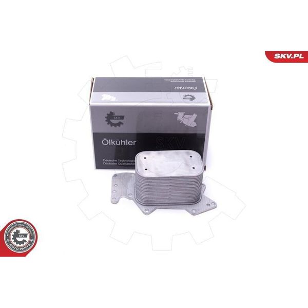 Esen Skv 31SKV213 Radiatore Dell'olio Motore Per Vw Touareg (7LA, 7L6, 7L7) Phaeton (3D1, 3D2, 3D3, 3D4, 3D6, 3D7, 3D8, 3D9) Per Audi A6 Avant (4F5, C6) Q7-image