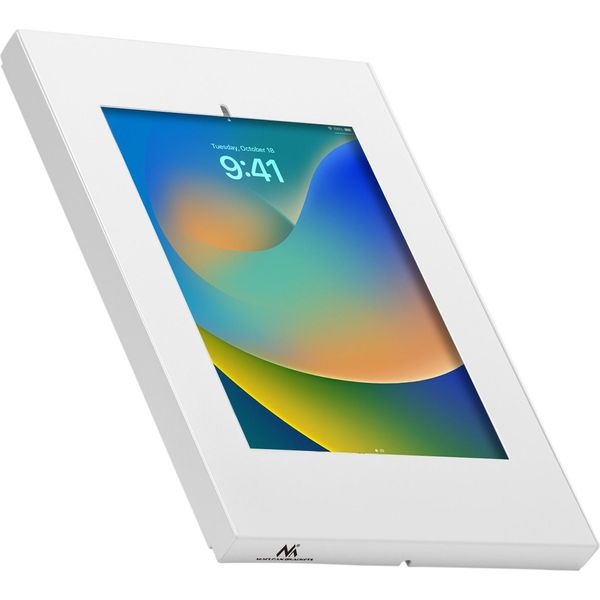 MC-474 Supporto Da Parete Per Tablet Maclean Con Protezione Antifurto Supporto Universale Compatibile Con Ipad/Ipad Air/Ipad Pro Da 9,7" A 11"", Samsung Galaxy Tab A/Tab A7/Tab S6 Lite Supporto Vesa 75X75 (Bianco)"-image