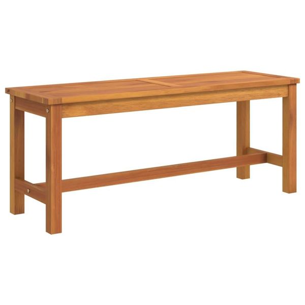 The Living Store Panchina Da Giardino 110X35X45 Cm Legno Massello Di Acacia-image