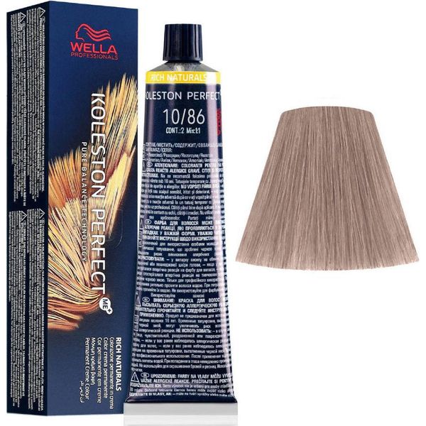 Wella Koleston Perfect Rich Naturals 10/86 Biondo Platino Perla Violetto 60Ml-image