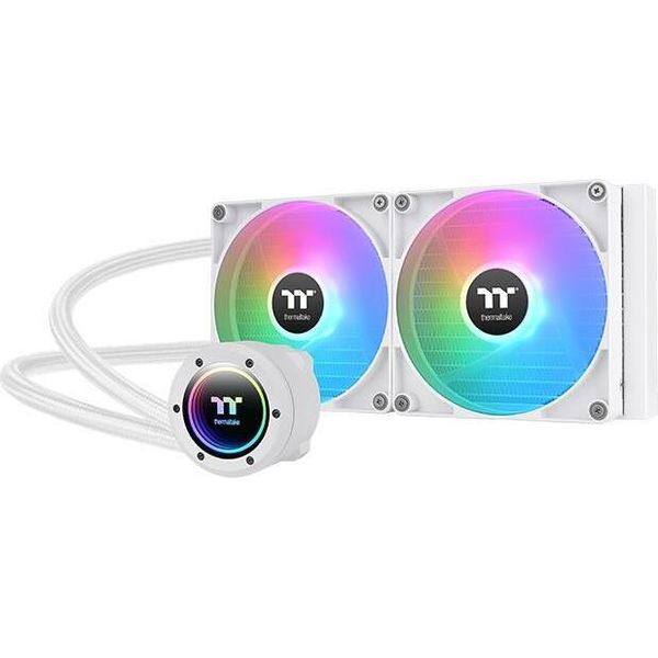 Thermaltake TH280 V2 Argb Sync - Snow Edition - Sistema Di Raffreddamento A Liquido Per Processori - Dimensioni Del Dissipatore: 280 Mm - (Per: LGA1156, AM2, AM2+, AM3, LGA1155, AM3+, LGA2011, LGA1150, LGA1151, AM4, LGA2066, LGA1200, LGA1700, AM5)-image
