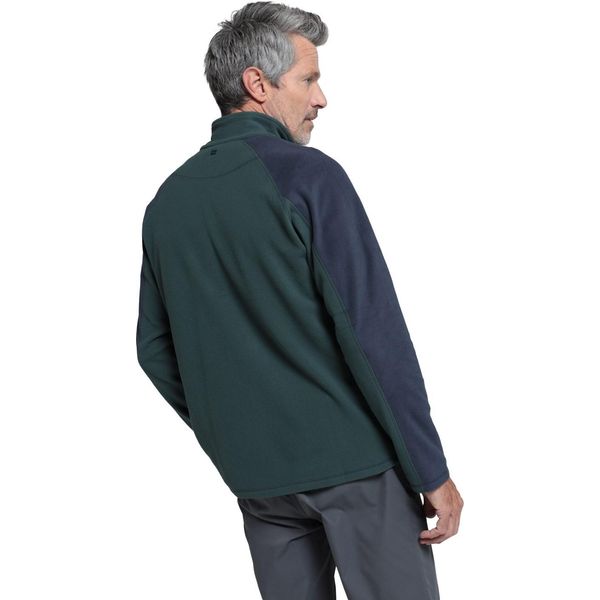 Mountain Warehouse - Top In Pile "Ashbourne Ii"" Con Mezza Zip Da Uomo MW1539 (L) (Verde Cachi)"-image