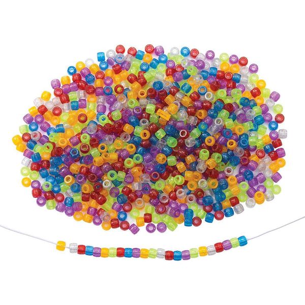 Colorations - Perline Glitterate Colorate In Sacchetto, 453 Grammi-image
