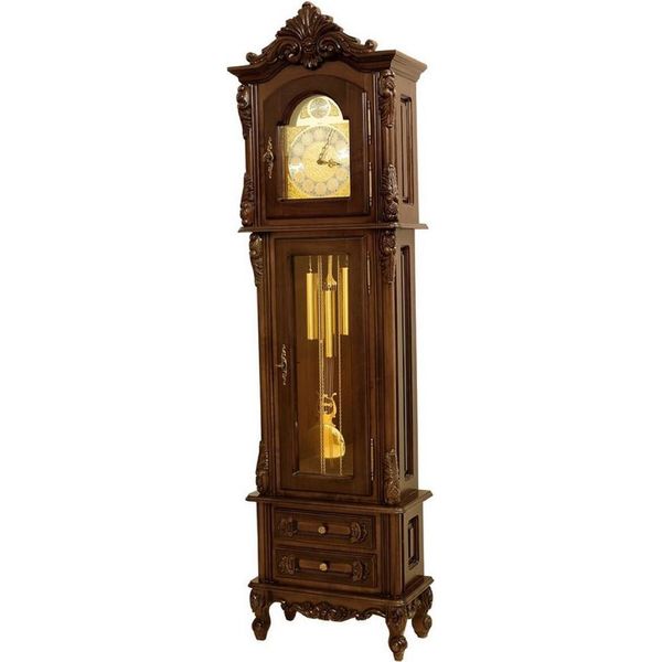 Casa Padrino Orologio Barocco Marrone Scuro/Oro - Magnifico Orologio A Pendolo In Legno Massiccio In Stile Barocco - Mobili In Stile Barocco - Mobili Barocchi - Nobile & Magnifico-image