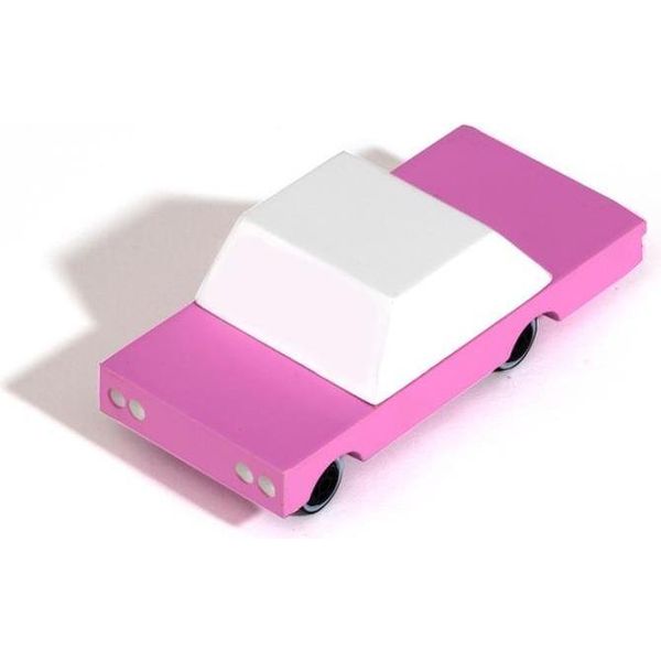 Candylab Auto Giocattolo In Legno - Auto Rosa Con Design Limousine Per Bambini-image