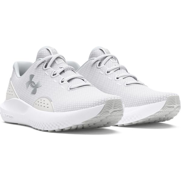 Under Armour W Charged Surge 4 Scarpe Da Corsa Da Donna 3027007 100 Bianco/Grigio, Misura Della Scarpa: 38 Eu-image