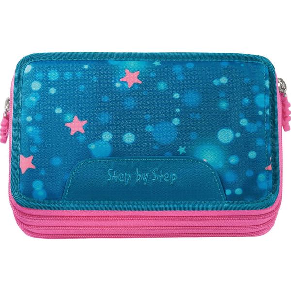 Step By Step Astuccio Per Matite Xxl Pencil Case, 3 Folds Mermaid Lola Blu-image
