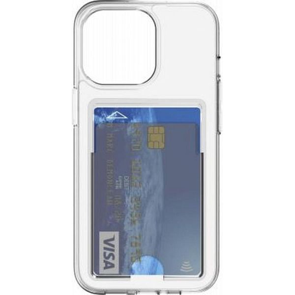Bigben Connected, Custodia Ibrida Per Apple Iphone 14 Pro Con Portacarte Integrato, Trasparente-image