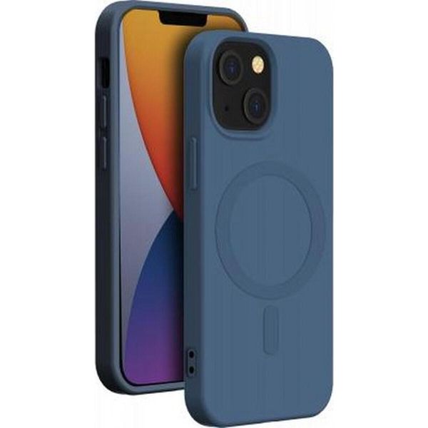 Bigben Connected, Custodia In Silicone Per Apple Iphone 14 Plus Compatibile Con Magsafe, Blu-image