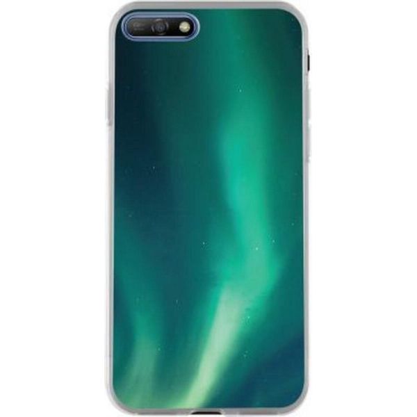 Bigben Connected, Cover Per Huawei Y6 2018 Hard Aurora Borealis, Blu-image