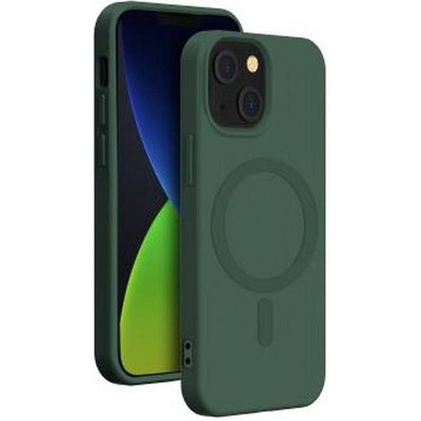 Bigben Connected, Custodia In Silicone Per Apple Iphone 14 Plus Compatibile Con Magsafe, Verde-image