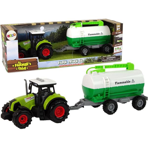 Trattore Per Bambini Con Rimorchio Cisterna-image