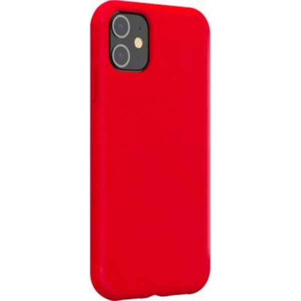 Bigben Connected, Custodia Protettiva Per Apple Iphone 12/12 Pro, Silicone Rigido, Morbido Al Tatto, Rosso-image
