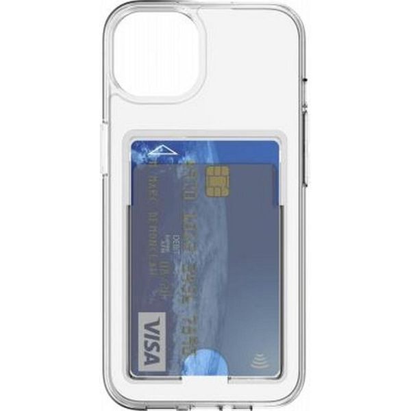 Bigben Connected, Custodia Ibrida Per Apple Iphone 14 Plus Con Portacarte Integrato, Trasparente-image