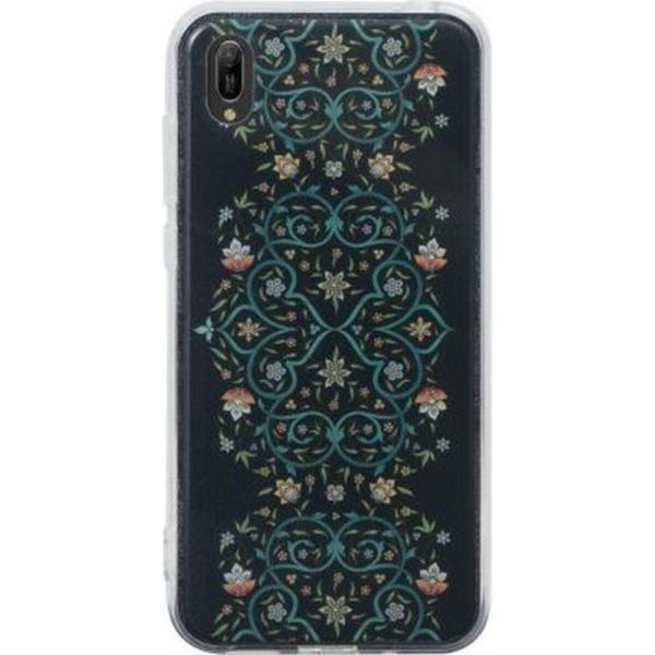 Bigben Connected, Cover Per Y5 2019 Hybrid Paradise Con Motivo Floreale, Nero-image