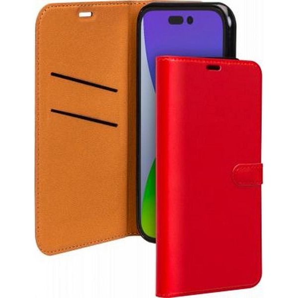 Bigben Connected, Custodia Per Iphone 14 Pro Folio Wallet Con Chiusura Magnetica E Linguetta, Rosso-image