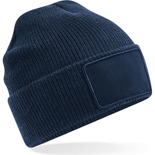 Beechfield B540 | Removable Patch Thinsulate Beanie - Patch Rimovibile - Colore: French Navy - Taglia: Unica-image