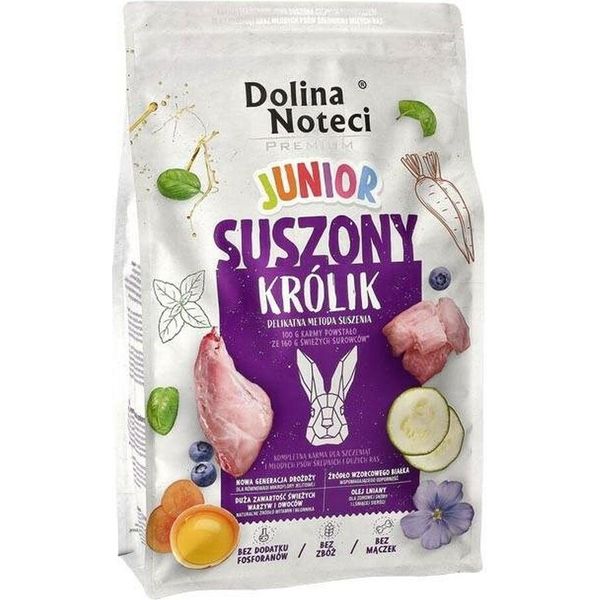 Dolina Noteci Premium Junior Coniglio Essiccato - Cibo Secco Per Cani - 4 Kg-image