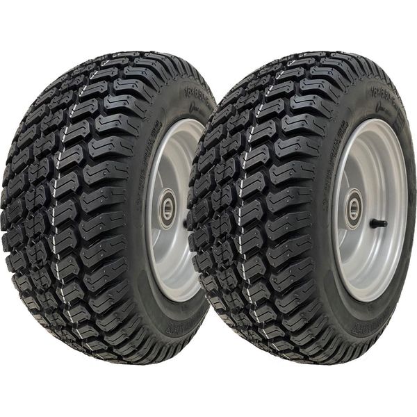 16X6.50-8 Ruota Tagliaerba 4Ply P332 Cerchio In Acciaio 20Mm Cuscinetto (Set Di 2)-image