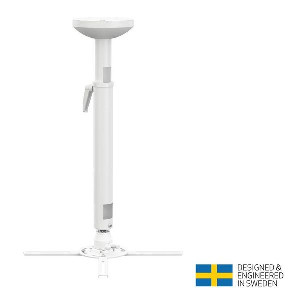 Multibrackets MB-5228 Supporto Per Proiettore A Soffitto, Regolabile 620-800 Mm, Max. 30 Kg, Bianco-image