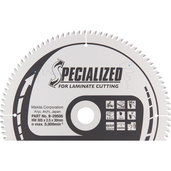 Lama Circolare Makita, 305 X 30 Mm, 96 Denti 305 X 30 Mm - 96 Denti-image