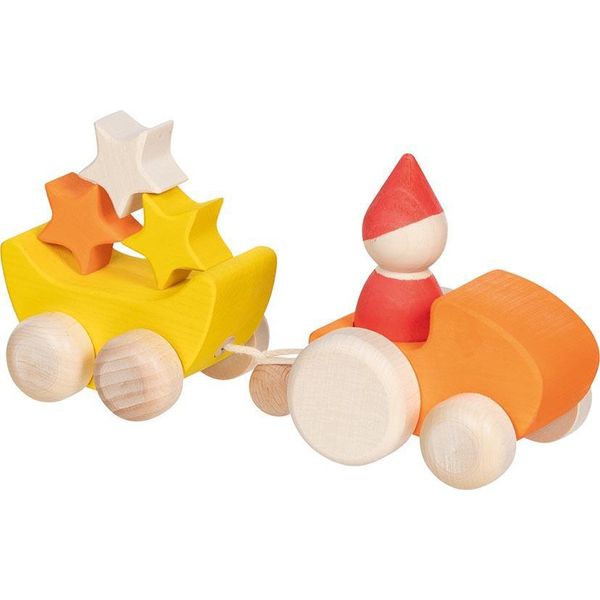 Goki Veicolo Giocattolo In Legno Stella Collezionista Educativo-image