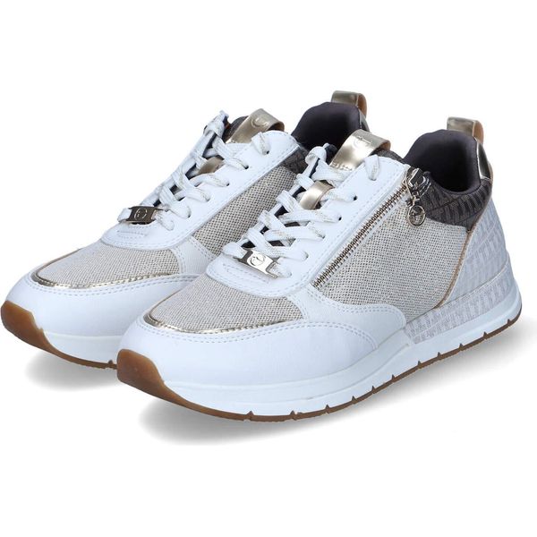 Tamaris Scarpe Da Donna Scarpe Sportive Stringate Bianco Tempo Libero, Numero Di Scarpe: 36 Eu-image