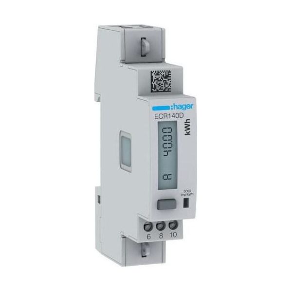 Hager Contatore Di Energia Monofase ECR140D Diretto 40A 1M Modbus Mid-image