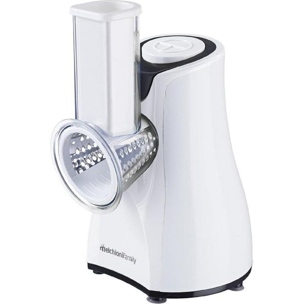 Melchioni Grattugia Elettrica Taz 200W Nero Acciaio Inox Bianco 220-240V-image