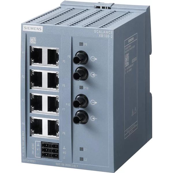 Siemens 6GK5108-2BB00-2AB2 Scalance XB108-2 Switch Non Gestito 8X 10/100 Mbit (6GK51082BB002AB2)-image