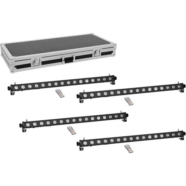 Eurolite Set 4X Striscia Led PIX-16 Qcl + Custodia (20000992)-image