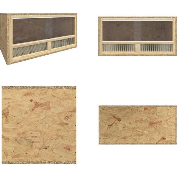 Vidaxl Terrario In Legno 60X30X30 Cm - Terrario - Terrari - Terrario In Vetro - Terrario Contenitore-image