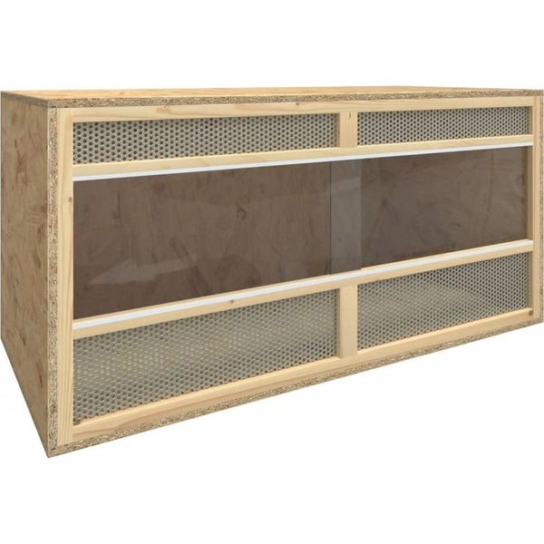 The Living Store Terrario In Legno 100X47X47 Cm-image