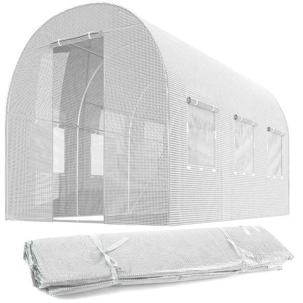 Foglio Per Tunnel Da Giardino 2X3M (6M2) Bianco Plonos-image