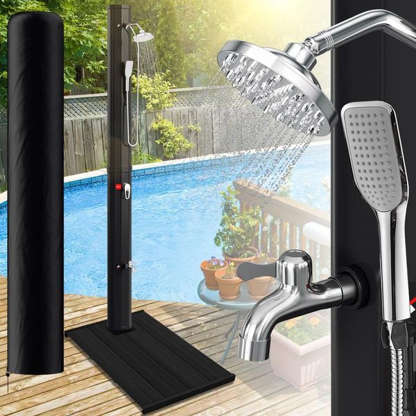 Yakimz Doccia Solare Da Giardino Doccia Solare Per Piscina Doccia Da Giardino Doccia Solare Serbatoio Dell'acqua 40 L (Con Copertura Protettiva, Doccetta, Elemento Di Base)-image