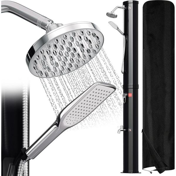 Doccia Solare Jopassy Doccia Da Giardino Doccia Da Giardino Doccia Solare Per Piscina Doccia Manuale Deluxe 40L (Con Copertura Protettiva, Con Doccetta)-image