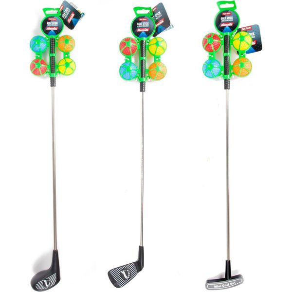 Toi-Toys Adrenix Golf Stick Metal Con 4 Palline Colorate, 5Dlg.-image