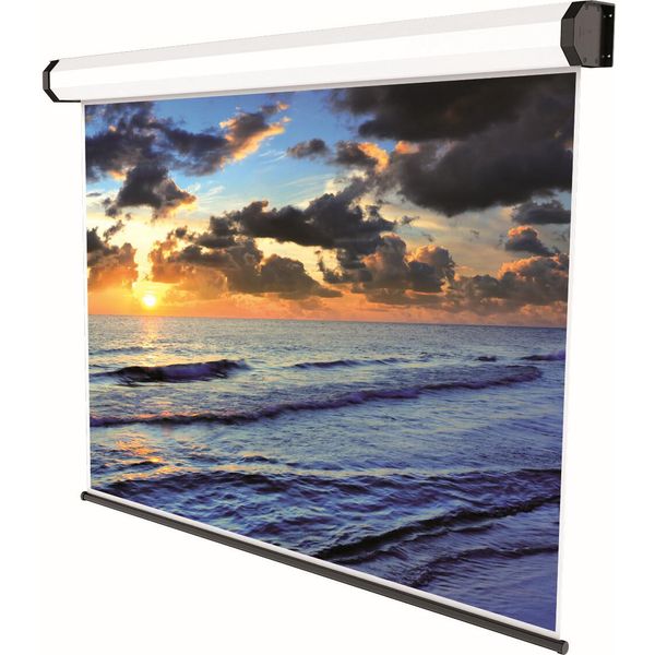 Sopar Schermo Proiezione Elettrico 300X300Cm 167" 1:1 Motorizzato Telecomando Bianco"-image