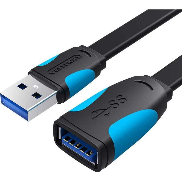 Vention Cavo Di Prolunga Piatto USB3.0 VAS-A13-B100 1M Nero-image