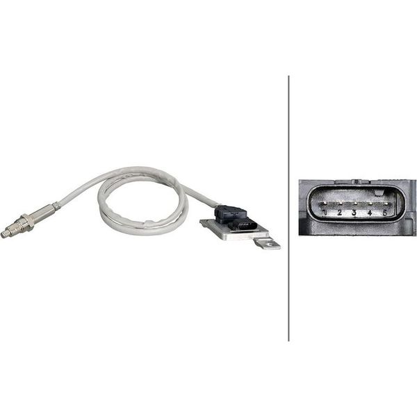 Sensore Nox Hella Convertitore Catalitico Nox 6PN 358 307-001 Per Vw Sharan (7N1 7N2)-image