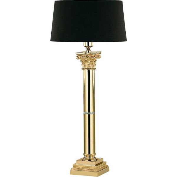 Casa Padrino Lampada Da Tavolo Barocca Oro/Nero H. 74 Cm-image