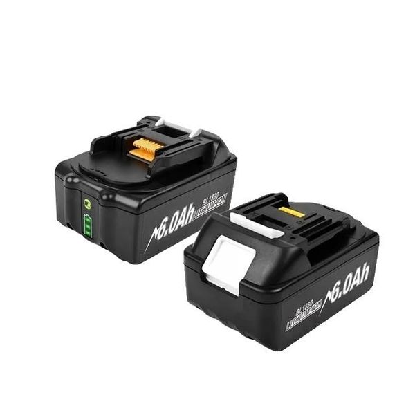 Batteria Makita 18V, Capacità 6Ah, Tecnologia Agli Ioni Di Litio, 2 Pezzi 6Ah-image