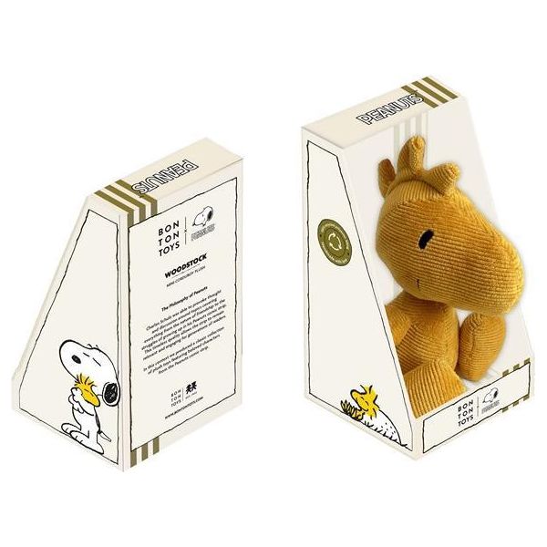 Snoopy Woodstock Mini In Velluto A Coste Giallo Caldo In Confezione Regalo - 15 Cm - 6""-image